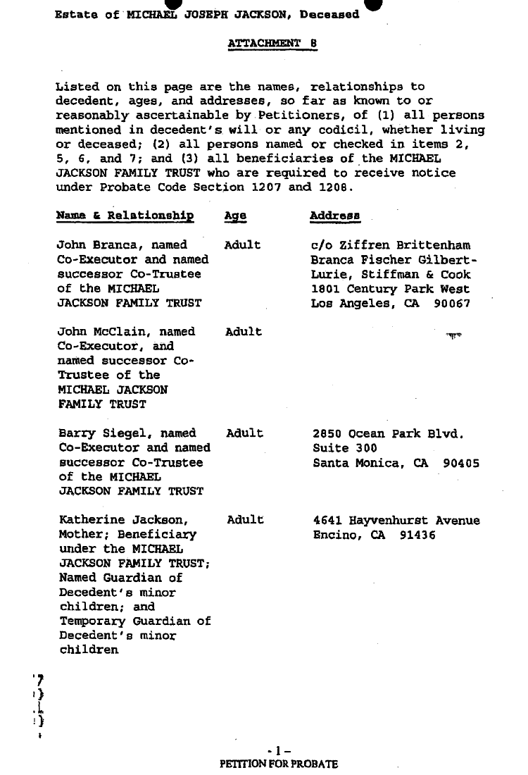 Michael Jackson's Last Will and Testament page 6