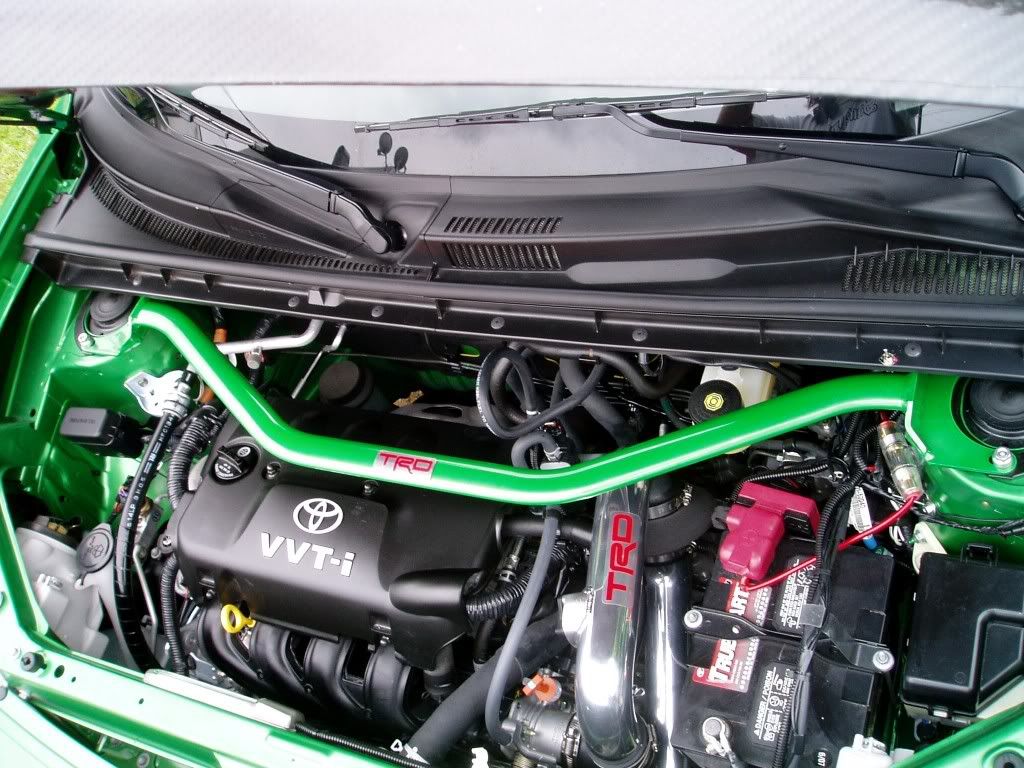 2006 Scion Xb RS3 TRD Intake & "Envy Green" Strut Tower Brace Photo by