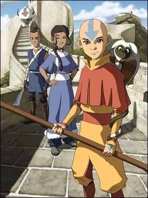 Avatar Aang and his friends(Appa,Sokka,Katara and Momo)