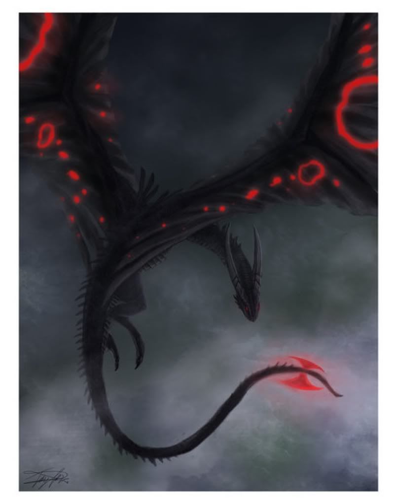 dragonBlackRedDragon.jpg Dragon Black & Red Dragon image by draven3391