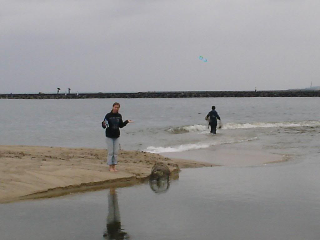 friendly fisherman gave us water to wash up.... then i watched him catch fish...