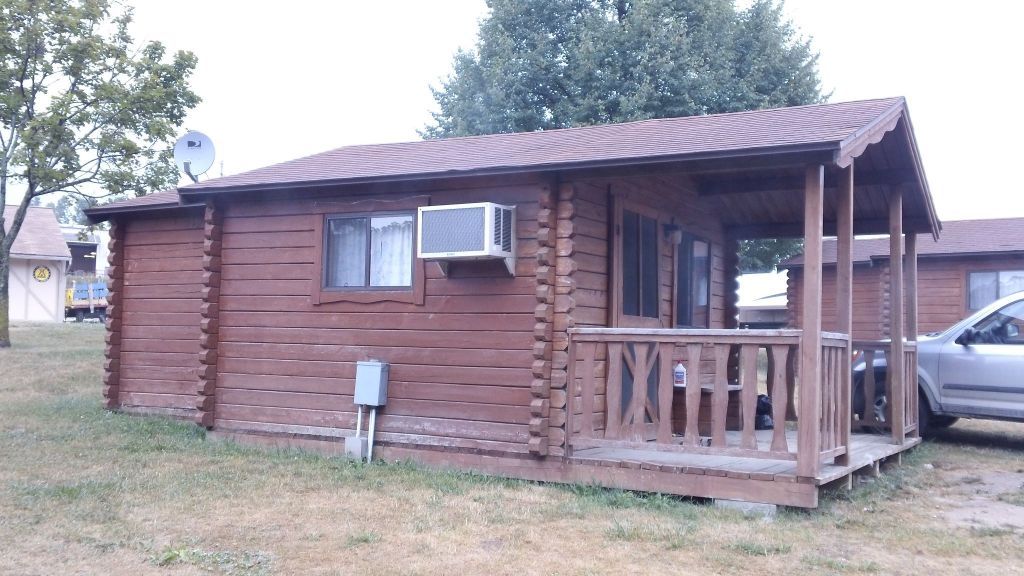 a side view of the cabin