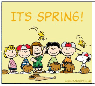 Peanuts Characters Spring