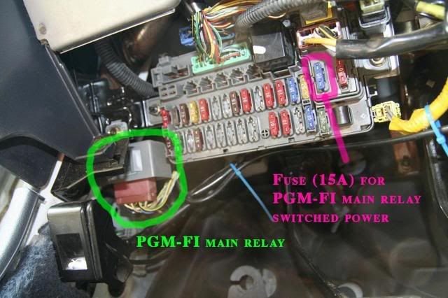 1993 Honda civic main relay diagram #5