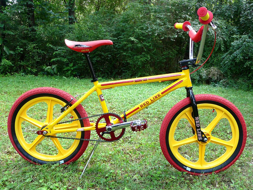 yellow bmx bike