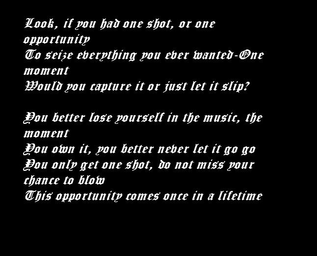 eminem quotes. eminem quotes from songs.