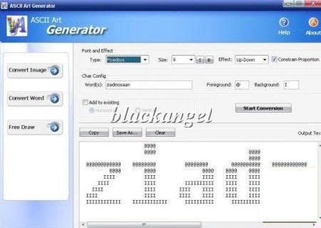 Ascii Art Rose. Free Download ASCII Art