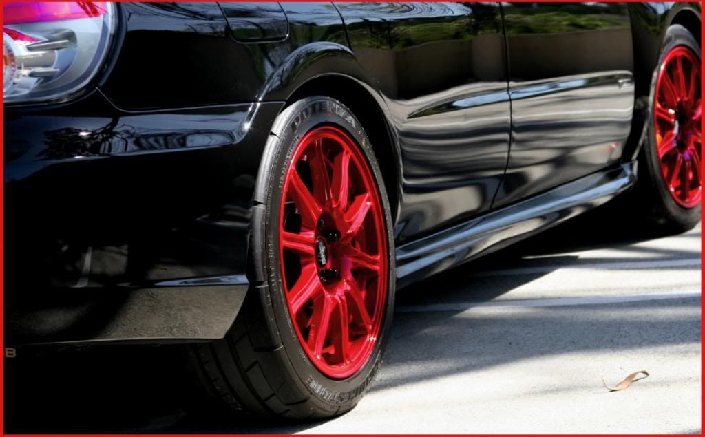 wheels. its anodized red i